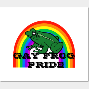 Gay Frog Pride Posters and Art